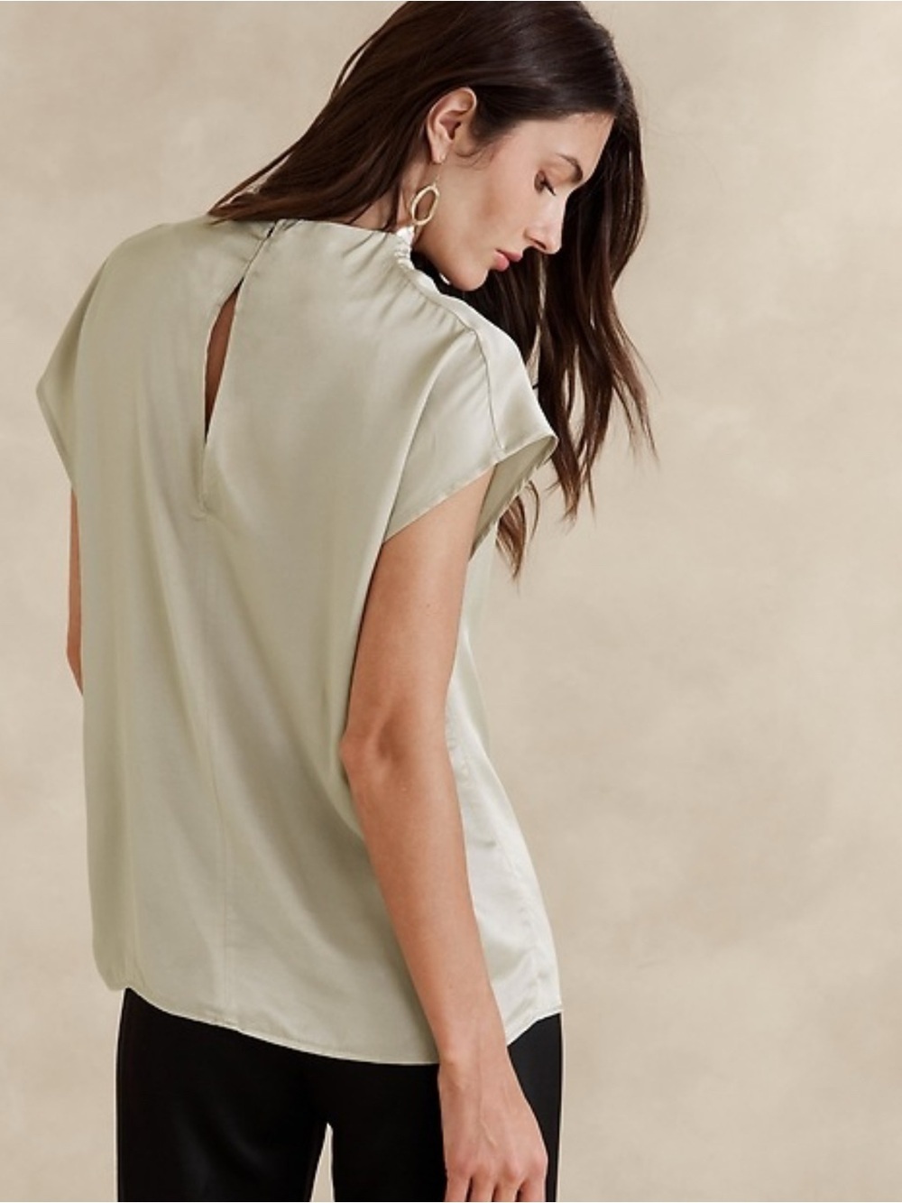 Banana Republic Bahari Satin Top